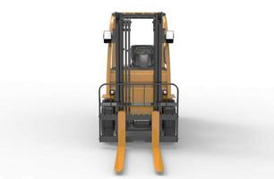 Forklift 3d illustration rendering photo