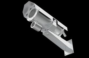 CCTV camera. Security camera isolated on white 3d image illustration photo