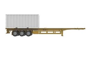 empty truck load goods 3d image photo