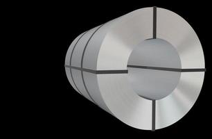 Ilustración 3d de cilindros de aluminio de acero industrial foto