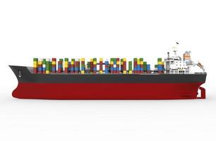 Cargo ship commerce isolated illustration photo