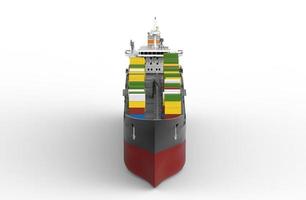 freight ship container isolated 3d illustration photo