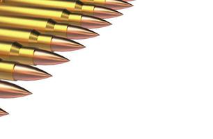 bullets set isolated 3d illustration