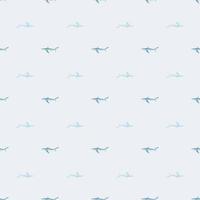 Seamless pattern Blue shark on light background. Texture of marine fish for any purpose. vector