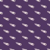 Comet fly seamless pattern. Design meteorite rain . Repeated vector