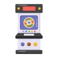 A retro game machine flat icon download vector