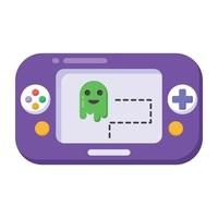 An online ghost game icon in flat vector download