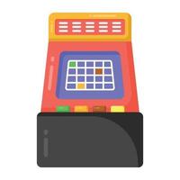 A retro game machine flat icon download vector