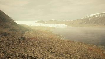 summer cloudy view to the big Glacier video