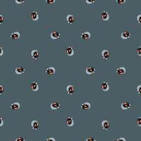 Seamless pattern Turkey gray background. Texture of farm bird for any purpose. vector