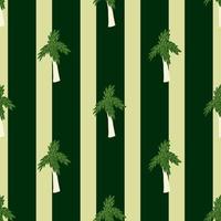 Palm tree seamless pattern. Tropical background. vector