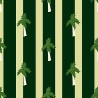 Palm tree seamless pattern. Tropical background. vector