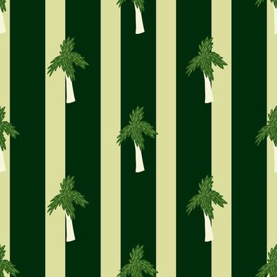 Palm tree seamless pattern. Tropical background.