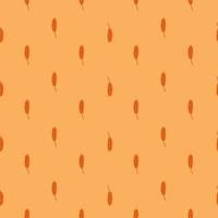 Wheat seamless pattern. Cereal crop sketch. vector