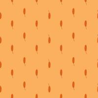 Wheat seamless pattern. Cereal crop sketch. vector