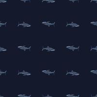 patrón sin costuras de tiburón ballena en estilo escandinavo. fondo de animales marinos. ilustración vectorial para niños textil divertido. vector