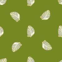 patrón sin costuras de hoja de palma con estampado tropical dibujado a mano en línea. fondo de naturaleza moderna. ilustración vectorial para textiles de temporada. vector
