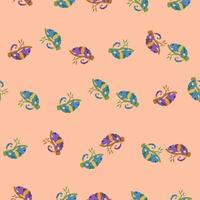 Chameleon seamless pattern. Background of tropical lizard. vector