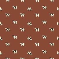 Seamless pattern with cute cows. Background with farm animals. Wallpaper,  packaging. Flat vector illustration 9456891 Vector Art at Vecteezy