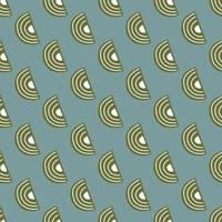 Abstract seamless pattern on light green background. Geometrical shapes for textile design. vector