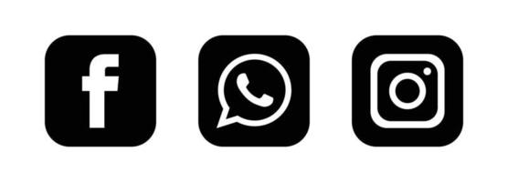 facebook whatsapp instagram iconos y logotipos de aplicaciones