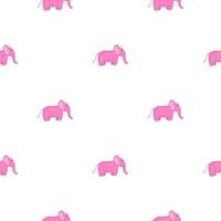 Elephant cute seamless pattern. Background with kids toy. vector