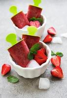 homemade strawberry ice cream photo