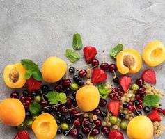 Fresh summer fruits photo