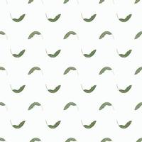 Abstract seamless pattern with small banana leaf shapes. vector