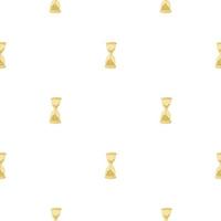 Isolated seamless doodle pattern with hand drawn hourglass elements print. White background. vector
