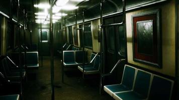 Subway wagon is empty because of the coronavirus outbreak in the city video