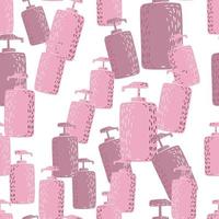 Cosmetic bottle seamless pattern. cosmetics toiletries background. vector