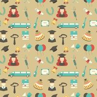 Graduation Celebration Pattern background vector