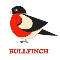 Bullfinch Colorful Geometric Icon vector