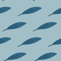 Feathers seamless pattern. Background feather of bird. vector