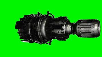 Loop Rotate Jet Engine Turbine video