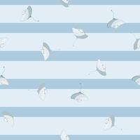 Stingray seamless pattern with scandinavian style. Underwater animals background. Vector illustration for children funny textile.