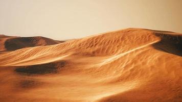 Beautiful sunset over sand dunes of Sahara Desert in Morocco video