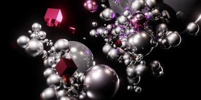 ball abstract background modern technology virtual circle and crystal ball photo