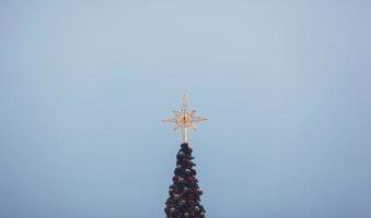 Christmas tree with star photo