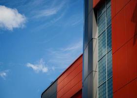 Contrasted architecture against the sky photo