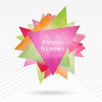 Abstract Background with Triangles and Lines. Annual Report Concept. vector