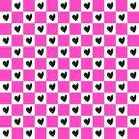 Seamless love heart design vector background. Seamless pattern on Valentine's day.