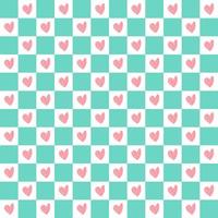 Seamless love heart design vector background. Seamless pattern on Valentine's day.