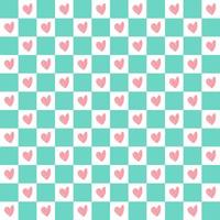 Seamless love heart design vector background. Seamless pattern on Valentine's day.