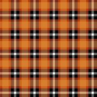 Seamless Plaid Checkered Fabric Pattern. Color base can be replaced with any color vector