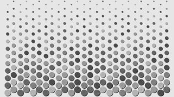 Circle dotted halftone in grayscale color. Polka dot design effect wallpaper. vector