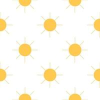 sun seamless pattern vector