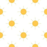 sun seamless pattern vector