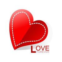 Love symbol. Heart Icon Vector. vector